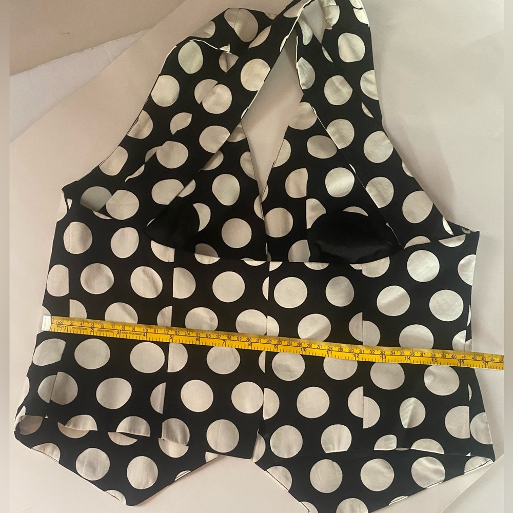 Vintage 90s Moschino Cheap and Chic "Superstition" Polka Dot 2-Piece set - Picture 8 of 16